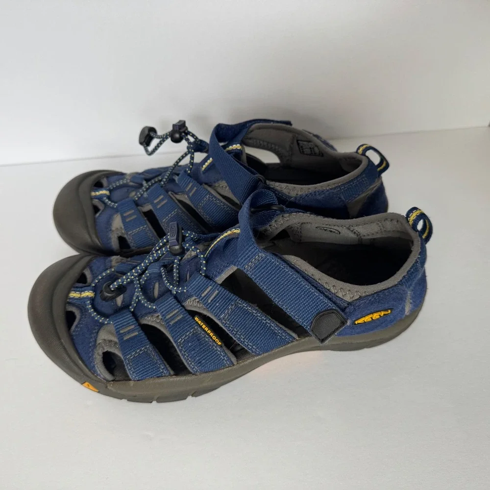 Keen Kids Newport H2 Waterproof Sandals Navy Blue Grey Size 6 US 1009962
